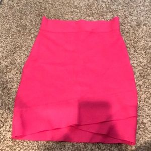 BCBG hot pink pencil skirt